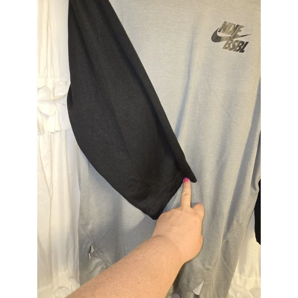 Nike Men Dri-FIT 3/4 Sleeve Baseball Training Shirt Large